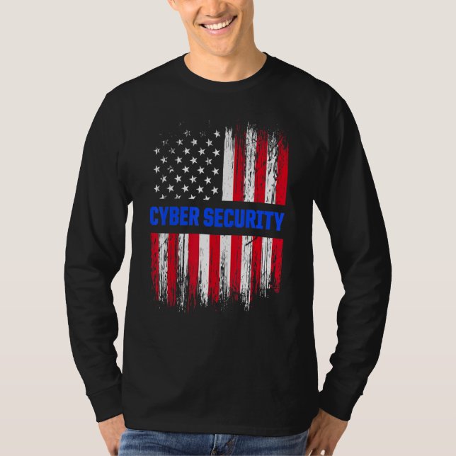 Camiseta Cybersecurity IT Analyst Certified Tech Security 6 (Frente)