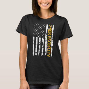 Camiseta Cybersecurity IT Analyst DA1 US Flag Certified Tec
