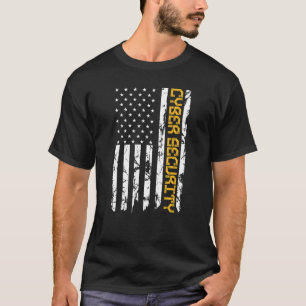 Camiseta Cybersecurity IT Analyst DA1 US Flag Certified Tec