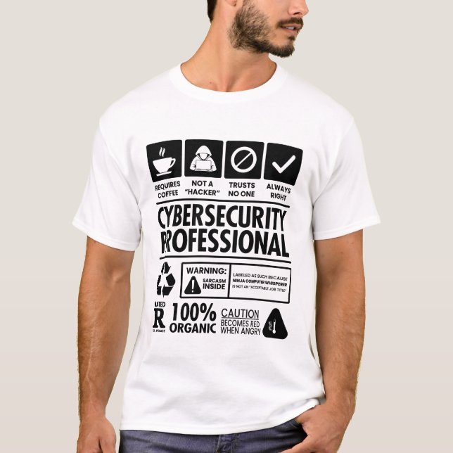 Camiseta Cybersecurity Network Engenheiro Analyst (Frente)