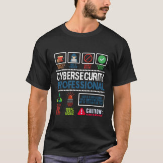 Camiseta Cybersecurity Professional Não É Um Hacker