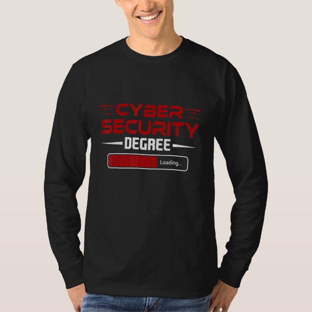 Camiseta Cybersecurity Red Degp, Cibersegurança Engraçada (Frente)