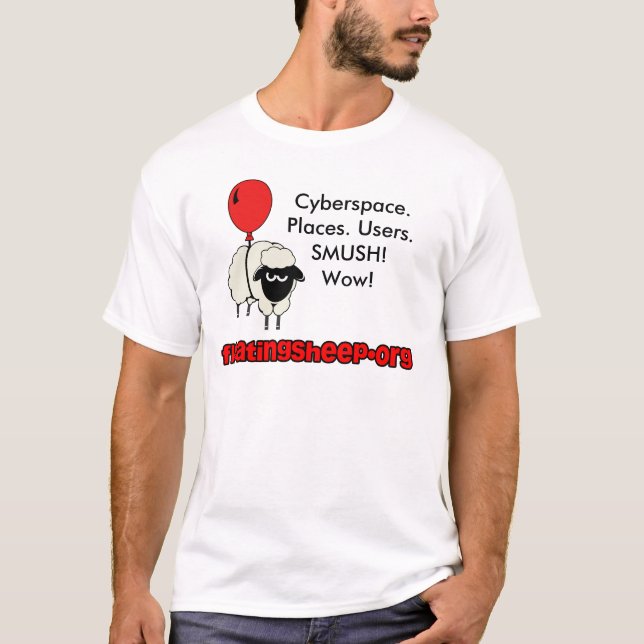 Camiseta Cyberspace. Lugares. Usuários. Manutenção (Frente)