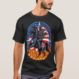 Camiseta  "Cyborg Knight in Flames