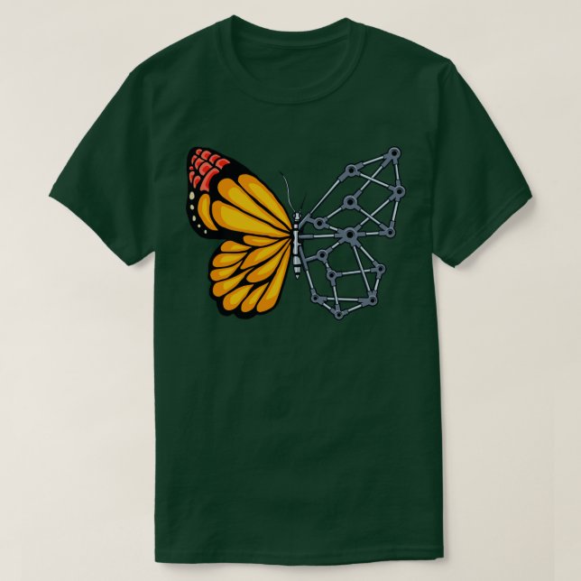 Camiseta Cyborg Monarfly Cyber Aestética (Frente do Design)