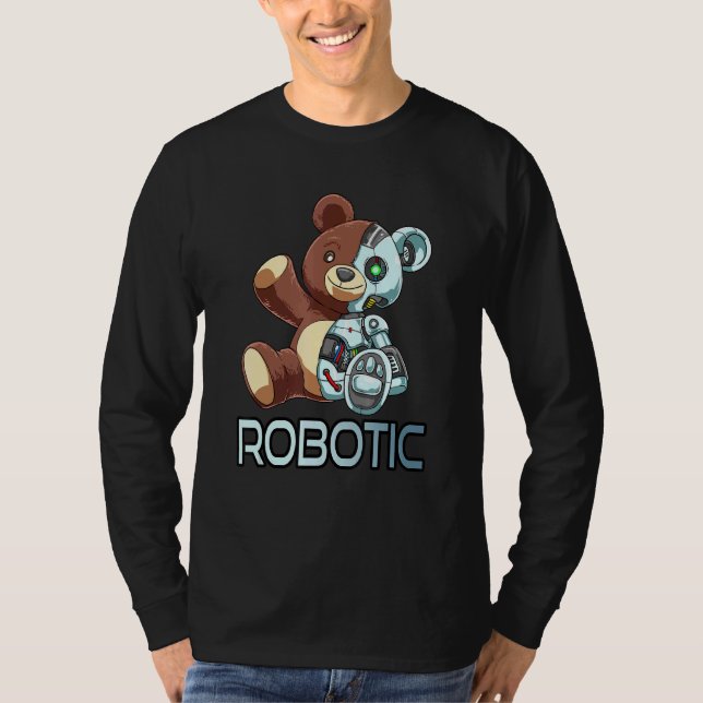 Camiseta Cyborg Robot Robot Cuddddding Robótica (Frente)