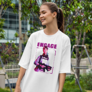 Camiseta Cyborg Soldier Woman