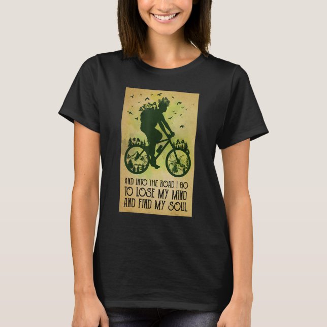 Camiseta Cycling Bicycle Mountain Biking Lose My Mind Find  (Frente)