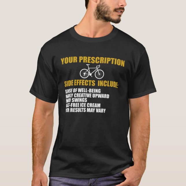 Camiseta Cycling  Bike Your Prescription Bicycle Rider (Frente)