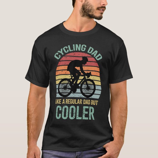 Camiseta Cycling dad like a normal father but cool Father's (Frente)