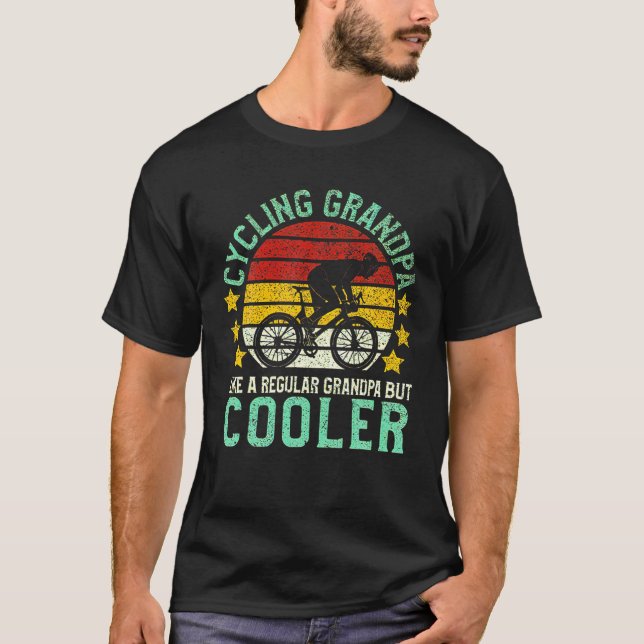 Camiseta Cycling Grandpa, Father's Day Cycling Gift (Frente)