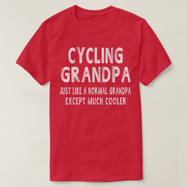 Camiseta Cycling Grandpa Father's Day Gifts Grandpa Men's  (Frente do Design)