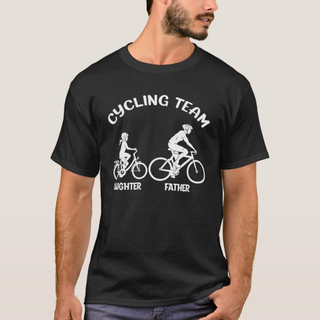 Camiseta Cycling Team Father Daughter Family Matching Cycli (Frente)