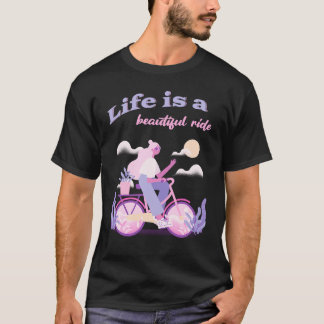 Camiseta Cycling Woman Life Is A Beautiful Ride  1