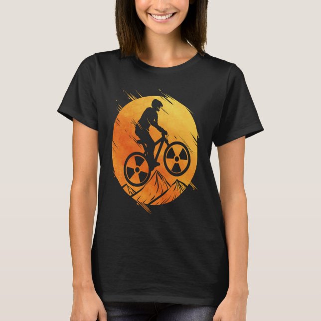 Camiseta Cyclist mountain bike for bike tour bike (Frente)