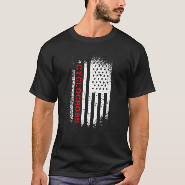 Camiseta Cyclocross American Flag (Frente)