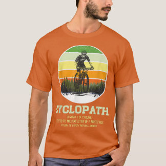 Camiseta Cyclopath Definition Sunset Cyclist Humor Fan Bici