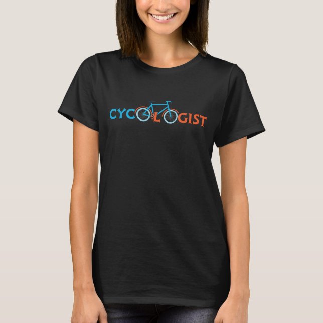 Camiseta Cycologist Cycling Bicycle Cyclist Road Bike (Frente)