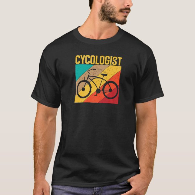 Camiseta Cycologist de Bike da Antiguidade (Frente)