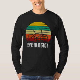 Camiseta Cycologist - Engraçado Vintage ciclando T-Shirt
