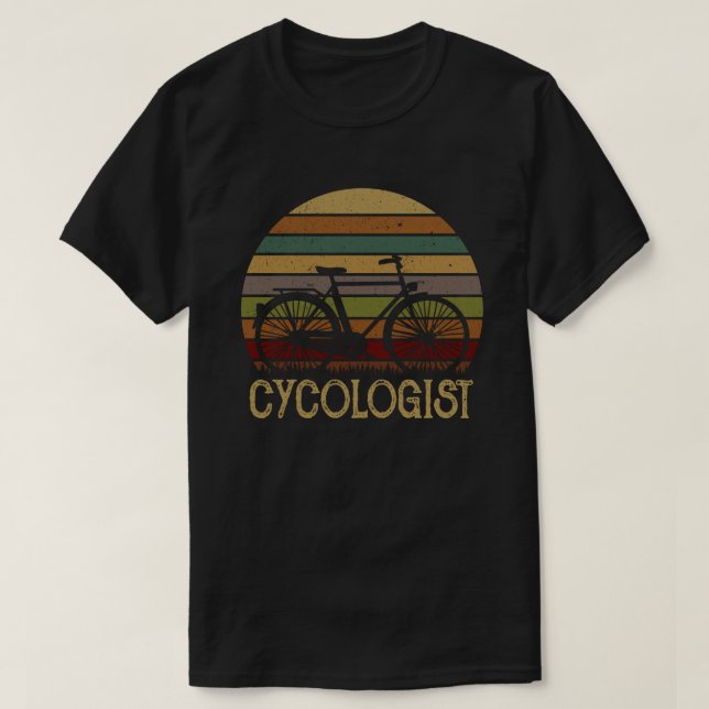 Camiseta Cycologist Funny Bike Bicicleta Ciclografando Pres (Frente do Design)