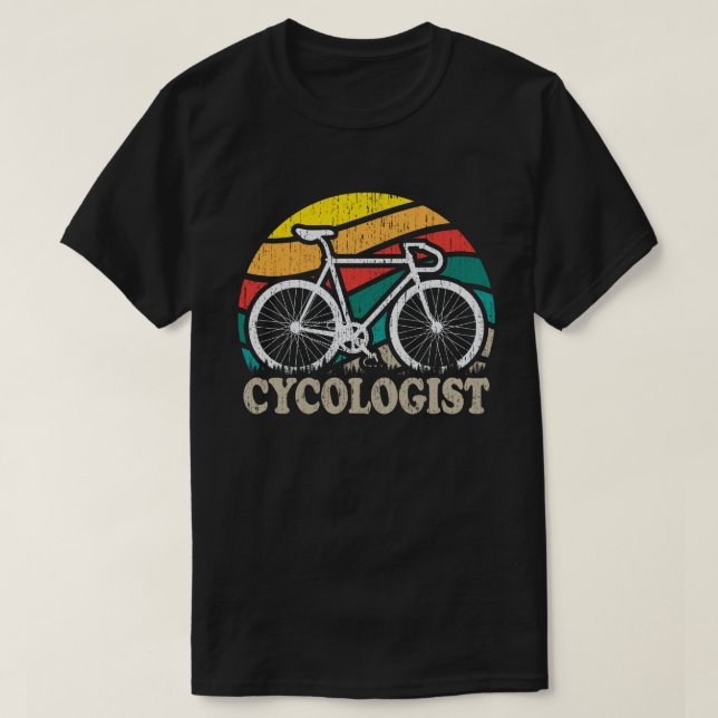 Camiseta Cycologist Funny Bike Bicicleta Ciclografando Pres (Frente do Design)