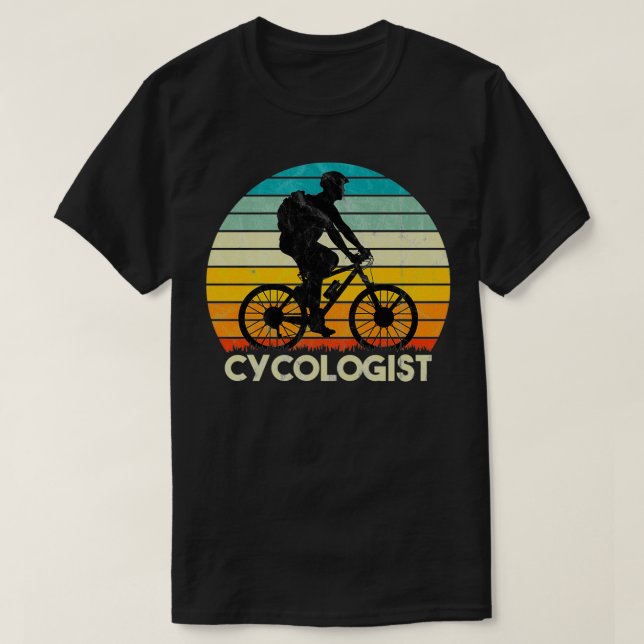 Camiseta Cycologist Men Oferece para Triath de Cavaleiros d (Frente do Design)