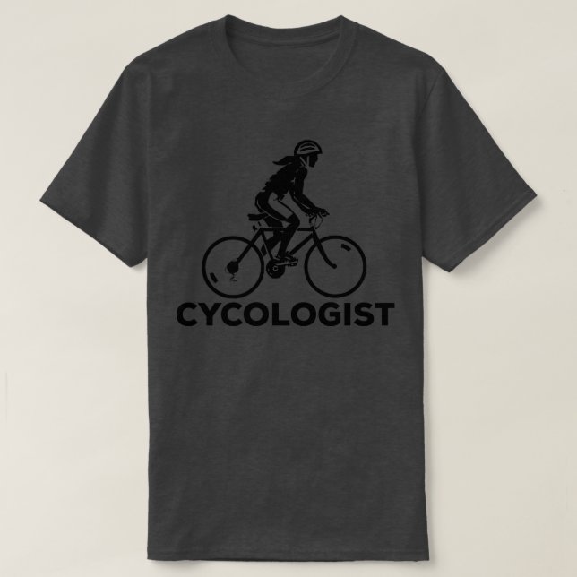 Camiseta Cycologist Mulheres Ciclista (Frente do Design)