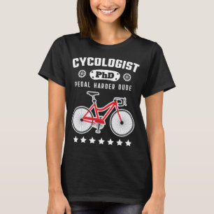 Camiseta Cycologist PhD Funny Cyclist Road Bike Gif