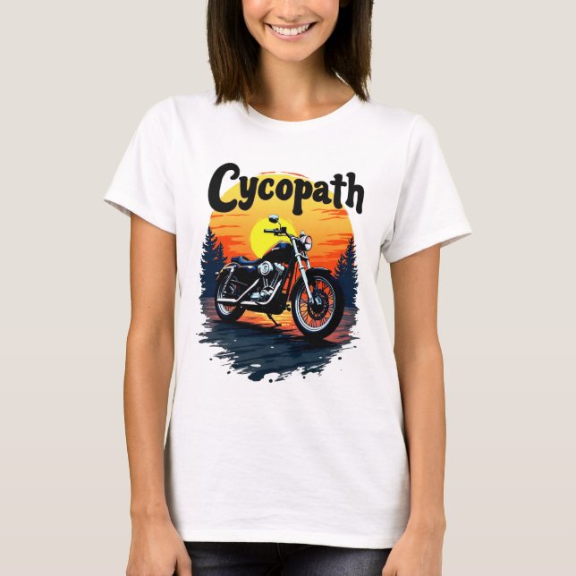 Camiseta Cycopath Greatest Biker Tee com gráfico sunset (Frente)