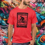 Camiseta Cycopath para ciclistas<br><div class="desc">Ciclista, motociclista, triatleta, ou motociclista de fim de semana, esta camiseta cicopath é um presente perfeito para os homens em sua vida, para dia de os pais, Natal ou seu aniversário. Mais designs na nossa coleção.</div>