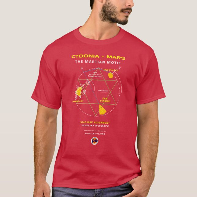 Camiseta Cydonia-Marte: Motivo (Frente)