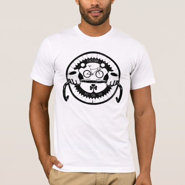 Camiseta Cyliste Shirt motivo: Handlebar (Frente)