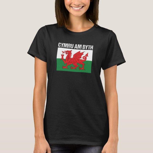 Camiseta Cymru Am Byth Welsh Flag Wales (Frente)