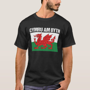 Camiseta Cymru Am Byth Welsh Flag Wales