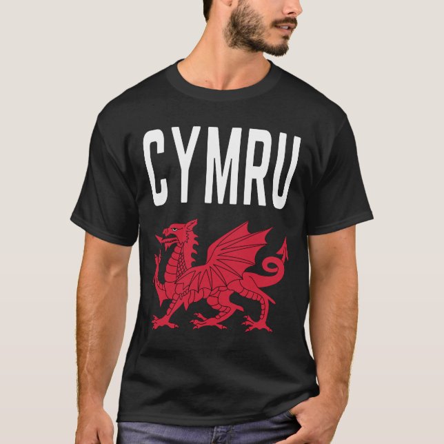 Camiseta Cymru Cymraeg Wales Roots Rugby Ortod Ser Galês (Frente)
