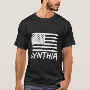 Camiseta Cynthia Birthday Forename Personalização Cidadania