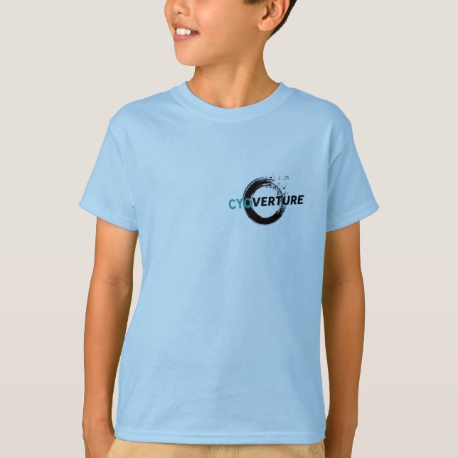 Camiseta CYOverture Tamanho Infantil (Frente)