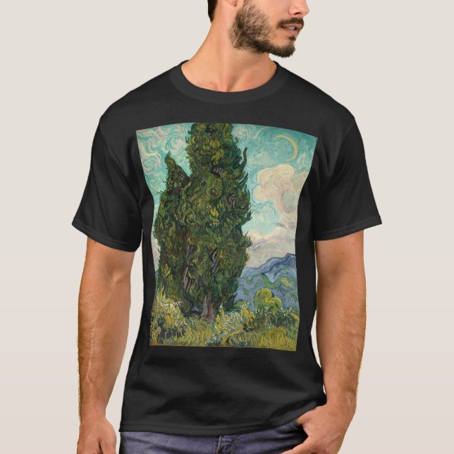 Camiseta Cypress 1889 Vincent Van Gogh (Frente)
