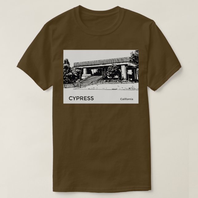 Camiseta Cypress California TShirt (Frente do Design)