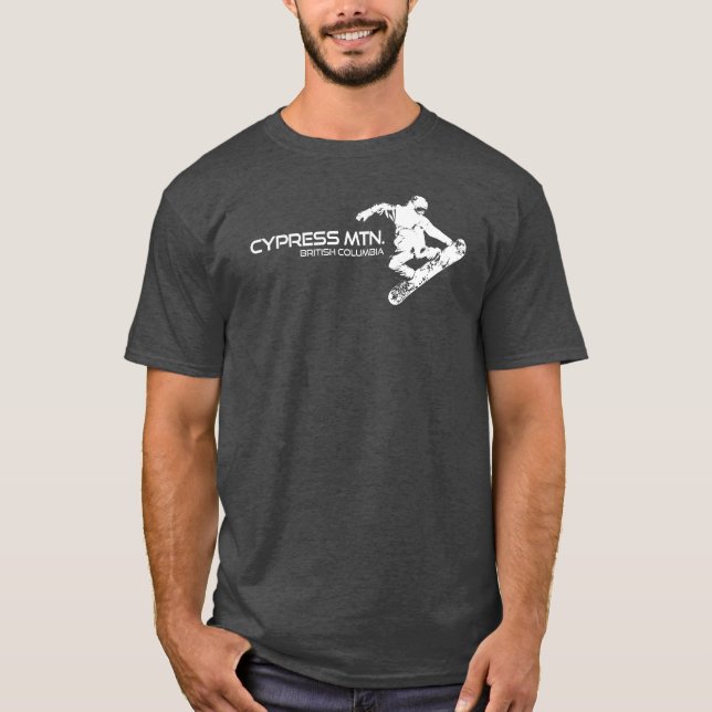 Camiseta Cypress Mountain British Columbia Snowboarder (Frente)