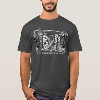 Camiseta CytomegaloConsciência atravessa fita Forte esperan
