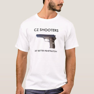 CAMISETA CZ52, ATIRADORES DA CZ, OBTÊM A MELHOR PENETRAÇÃO