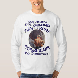 Camiseta Czar Rue Mentiroso Trump POTUS Patriótico Trem MAG