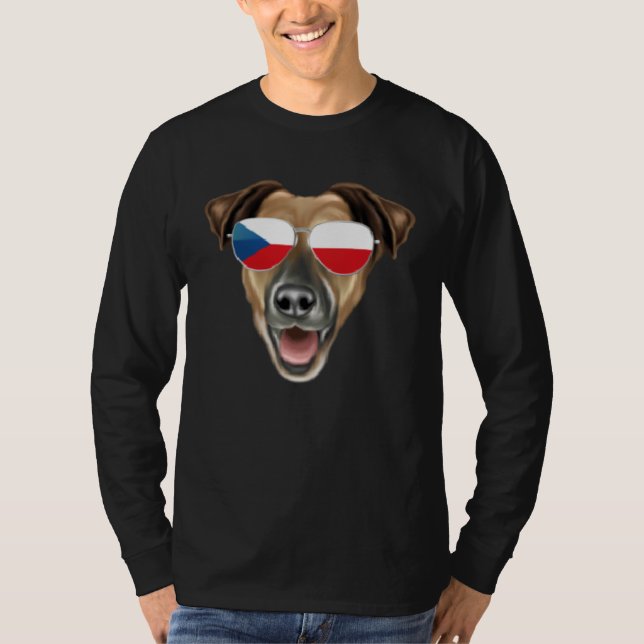 Camiseta Czech Flag Smooth Fox Terrier Dog Czech Republic P (Frente)