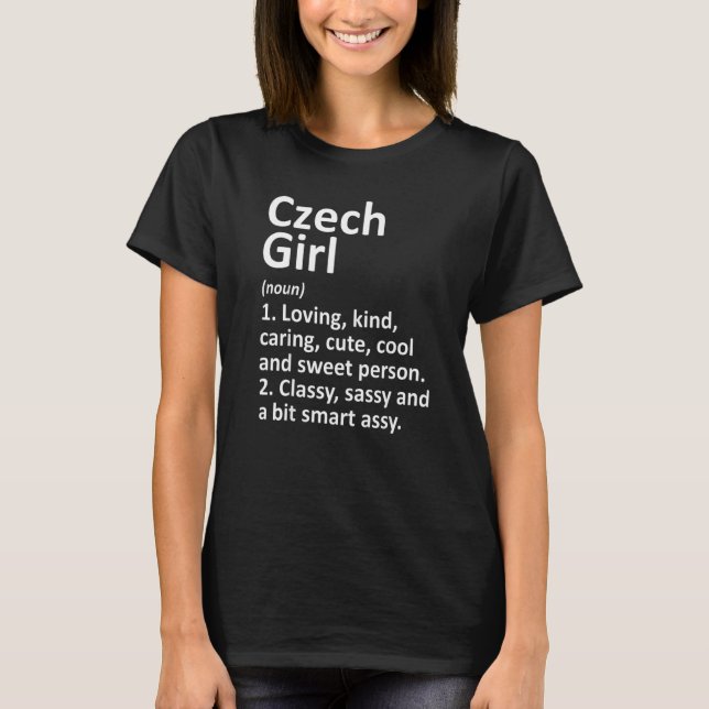 Camiseta CZECH GIRL CZECH REPUBLIC  Country Roots Descent (Frente)