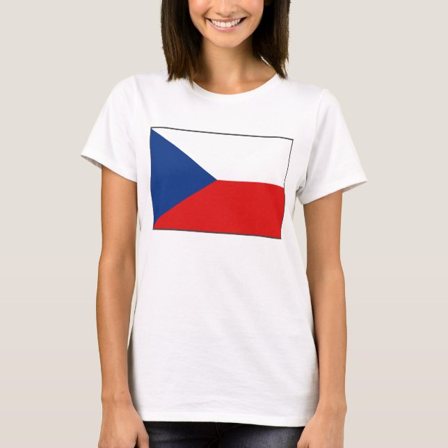 Camiseta Czechia Flag x Map T-Shirt (Frente)