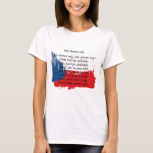 Camiseta Czechia/república checa - můj do domov de Kde