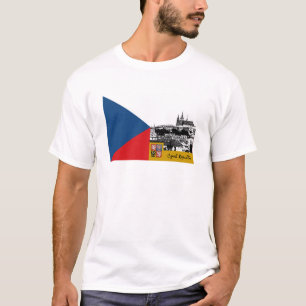 Camiseta Czechia Tee, Praga e Bandeira Checa