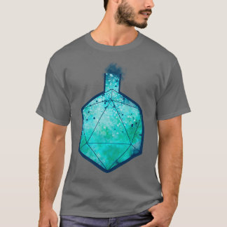 Camiseta D20 Azul De Frasco De Alquimia